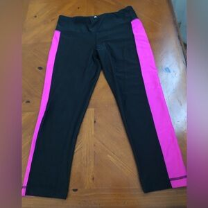 Velocity Black and Pink Woman’s Leggings